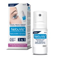 Spray pentru lubrifierea si hidratarea ochilor uscati si rosii NebuVis, 10 ml, Omisan