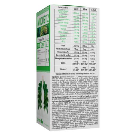 Sirop de pin Mucus 112, 150 ml, Dietmed 707298