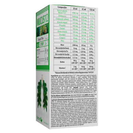 Sirop de pin Mucus 112, 150 ml, Dietmed 707298