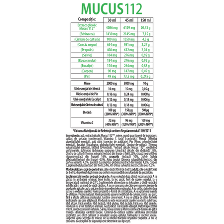 Sirop de pin Mucus 112, 150 ml, Dietmed 707300