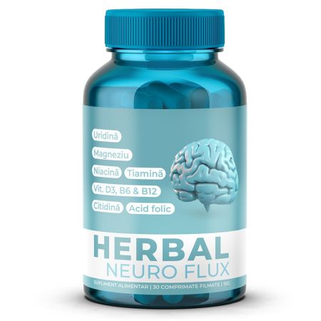 Herbal Neuro Flux, 30 capsule, Doza de Sanatate