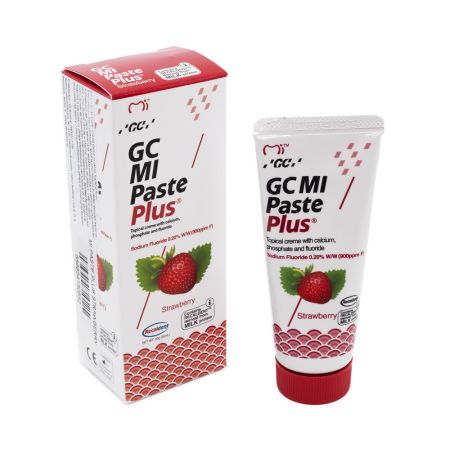Crema dentara topica remineralizanta pe baza de apa cu aroma de capsuni Mi Paste Plus, 40 g, GC