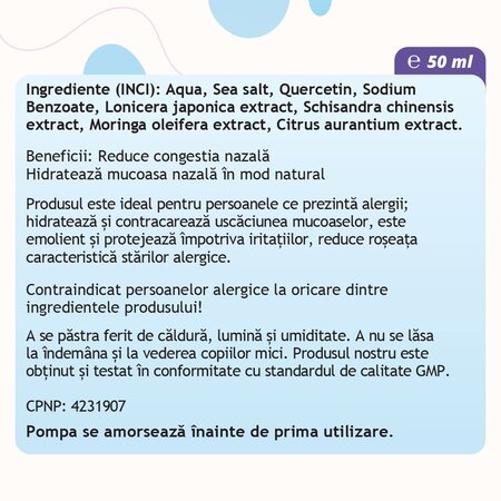 Spray nazal Alergy Activ, 50 ml, Doza de Sanatate 602195