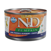 Hrana umeda cu miel, dovleac si afine pentru caini N&D Starter Mini, 140 g, Farmina
