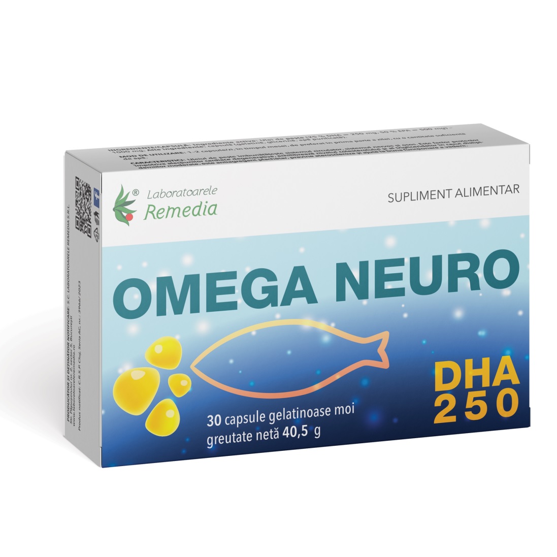 Omega Neuro DHA, 500, 30 capsule, Remedia