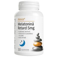 Melatonina Retard 5 mg, 30 comprimate, Alevia