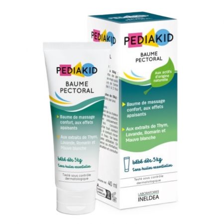 Balsam de copii pentru masaj pectoral, 40 ml, Pediakid