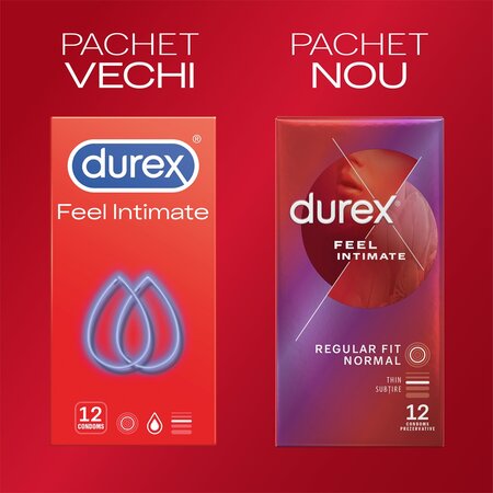 Prezervative Feel Intimate, 12 bucati, Durex 606663