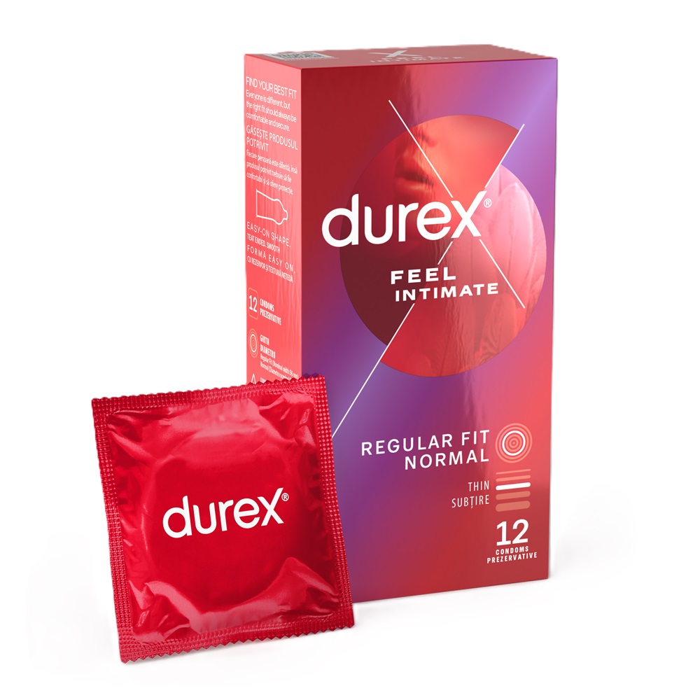 Prezervative Feel Intimate, 12 bucati, Durex