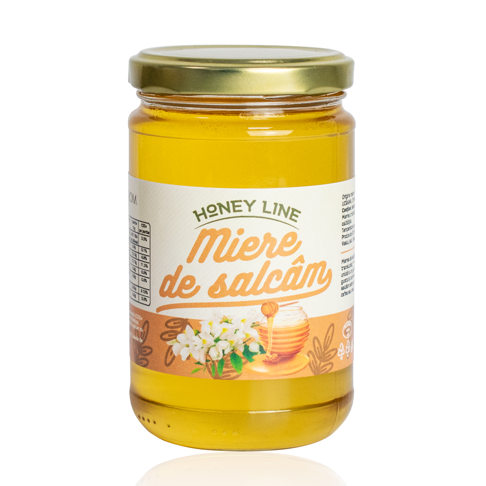 Miere de salcam Honey Line, 400 g, Apisrom