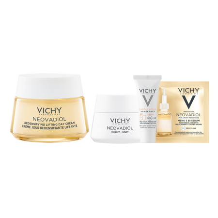 Pachet Crema de zi cu efect de refacere a lipidelor si redefinire Neovadiol Post-Menopause, 50 ml, Vichy 575323