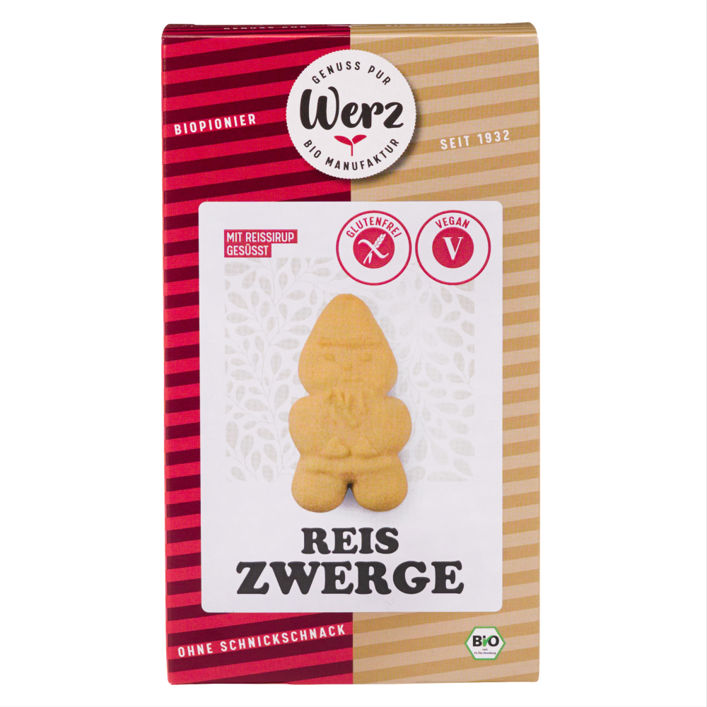 Biscuiti eco fara gluten din orez, 125 g, Werz