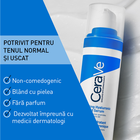 Serum hidratant cu acid hialuronic, 30 ml, CeraVe 575415