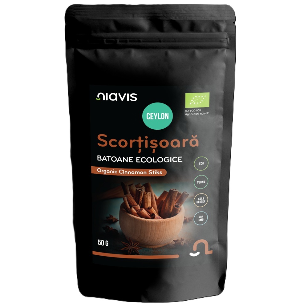 Scortisoara Ceylon batoane  ecologice, 50 g, Niavis