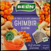 Ceai de ghimbir si catina, 20 plicuri, Belin