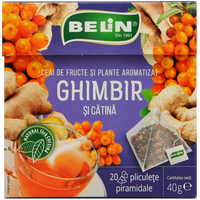 Ceai de ghimbir si catina, 20 plicuri, Belin