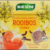Ceai rooibos cu vanilie, 20 plicuri, Belin