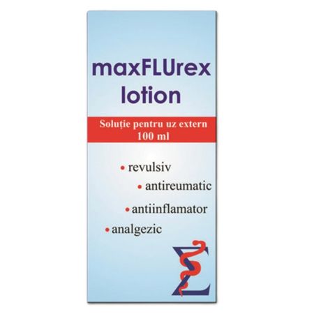 Lotiune pentru frectie MaxFLUrex Lotion, 100 ml, Elidor