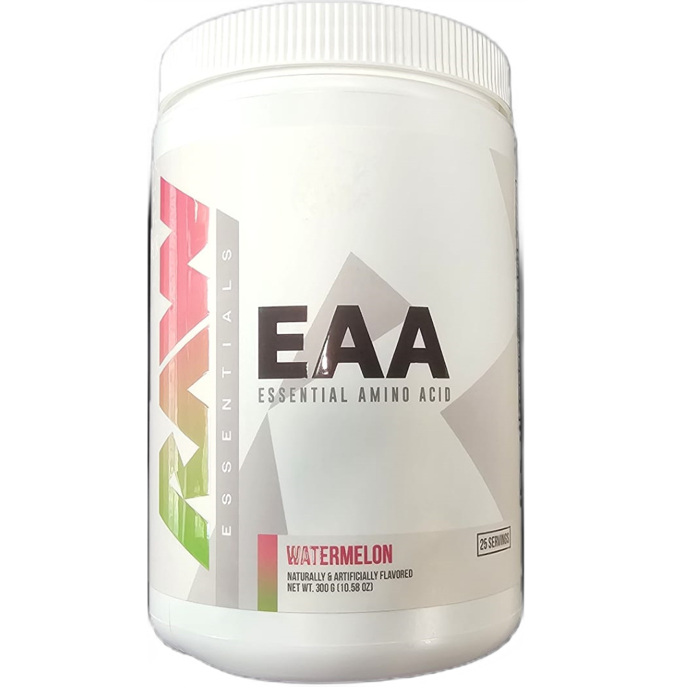 Aminoacizi esentiali EAA cu aroma de pepene, 315 g, Raw Nutrition