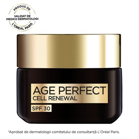 Crema pentru hidratare cu SPF 30 Age Perfect Cell Renewal, 50 ml, Loreal 575861