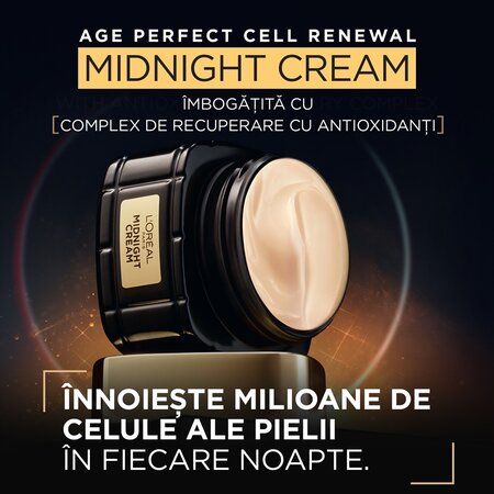 Crema hidratanta de noapte Age Perfect Cell Renewal Midnight, 50 ml, Loreal 575873