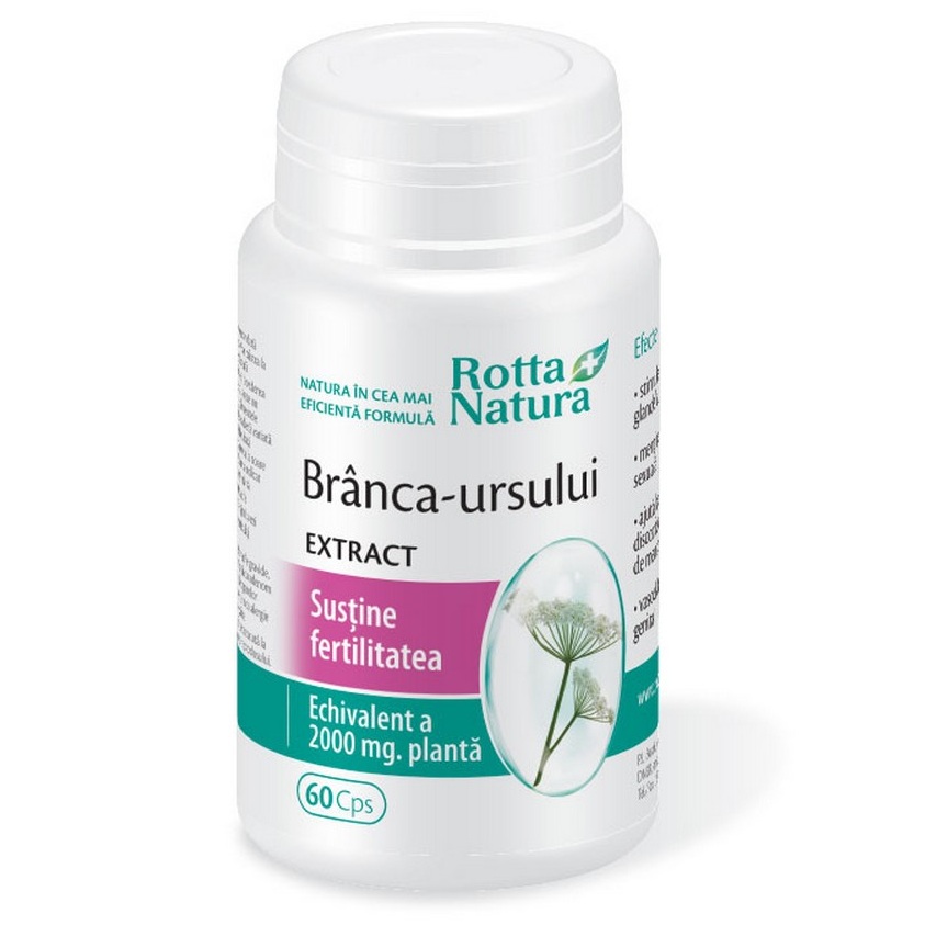 Branca-Ursului Extract, 60 capsule, Rotta Natura