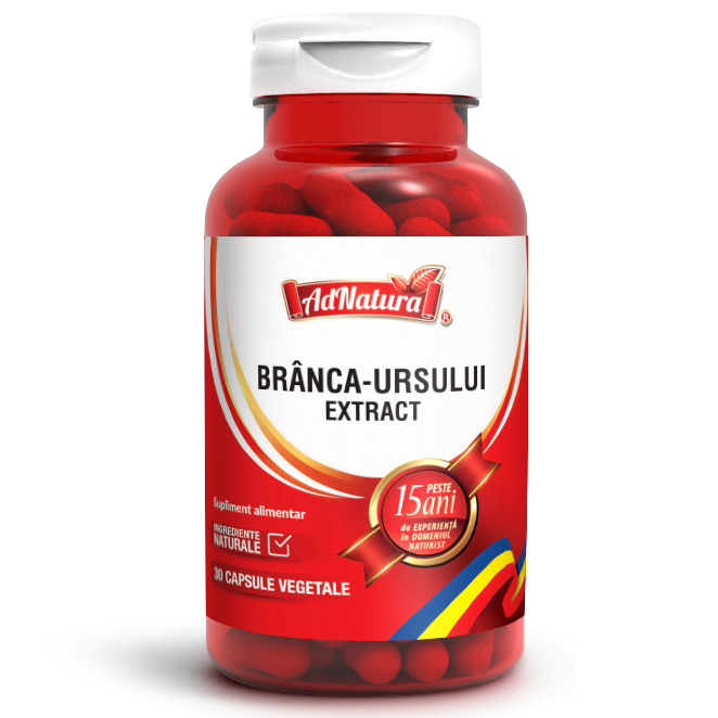 Branca Ursului extract, 30 capsule, AdNatura