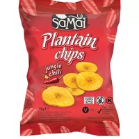 Chipsuri din banane cu gust de jungle chili Plantain Chips, 75 g, SaMai