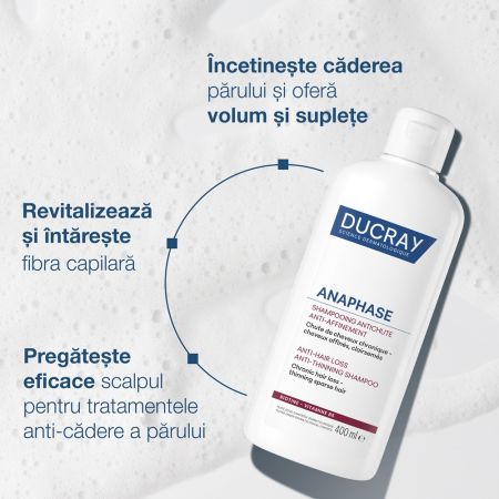Sampon impotriva caderii parului Anaphase, 200 ml, Ducray 661611