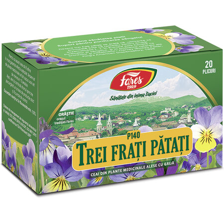 Ceai Trei Frati Patati, P140, 20 plicuri, Fares