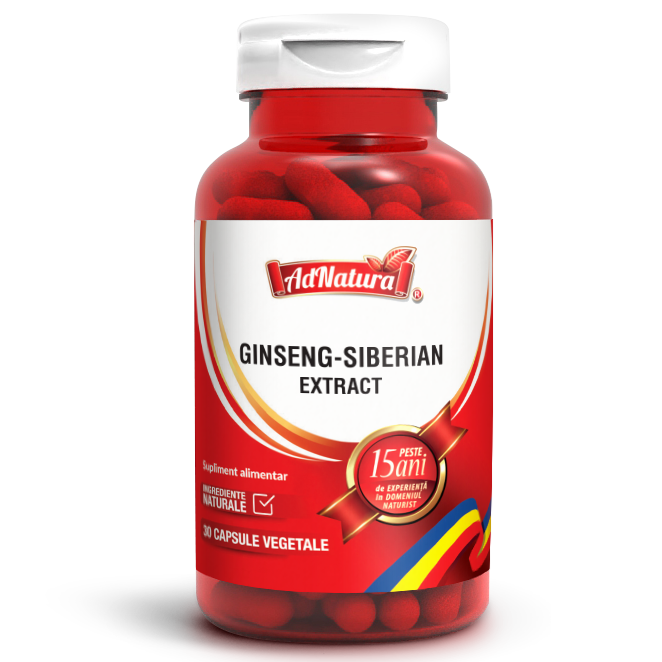 Ginseng Siberian extract, 30 capsule, AdNatura