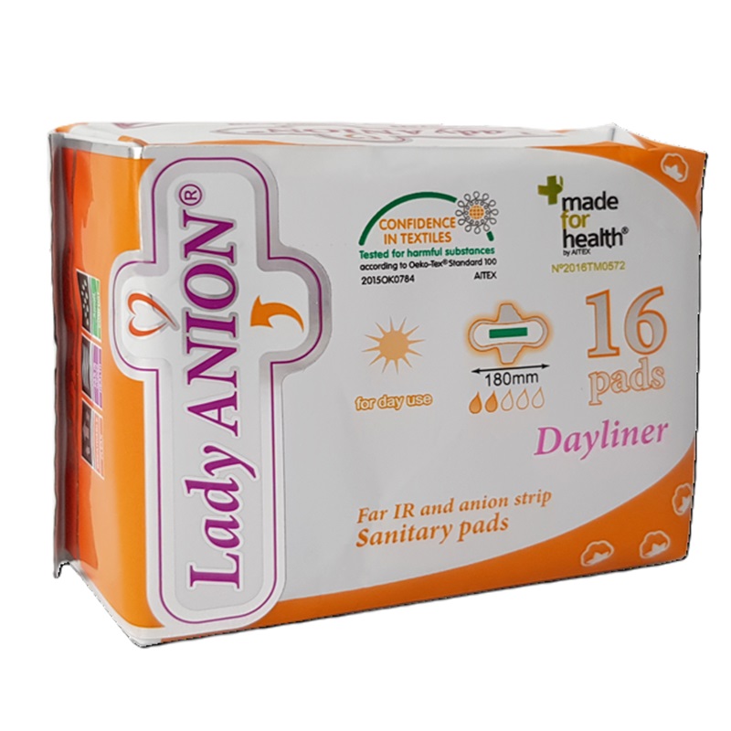 Absorbante 2 picaturi Dayliner, 16 bucati, Lady Anion