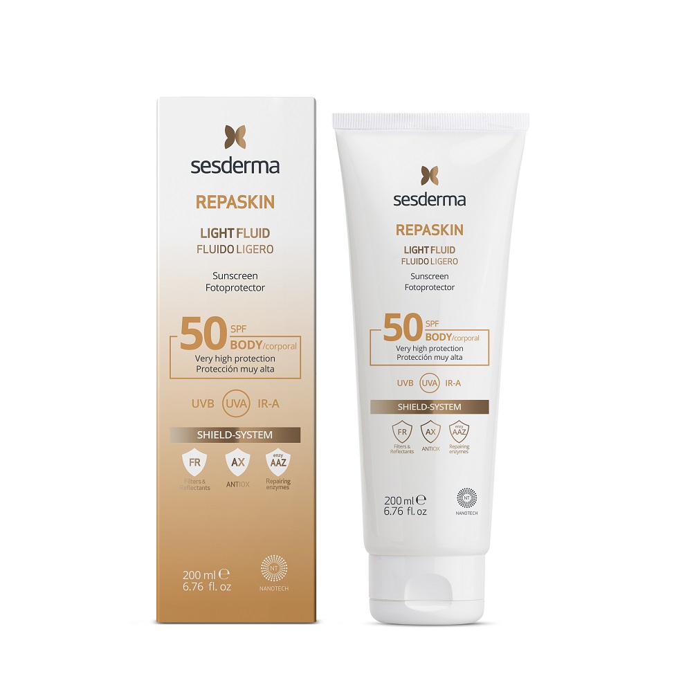 Lotiune  de protectie solara Repaskin, SPF 50, 200 ml, Sesderma