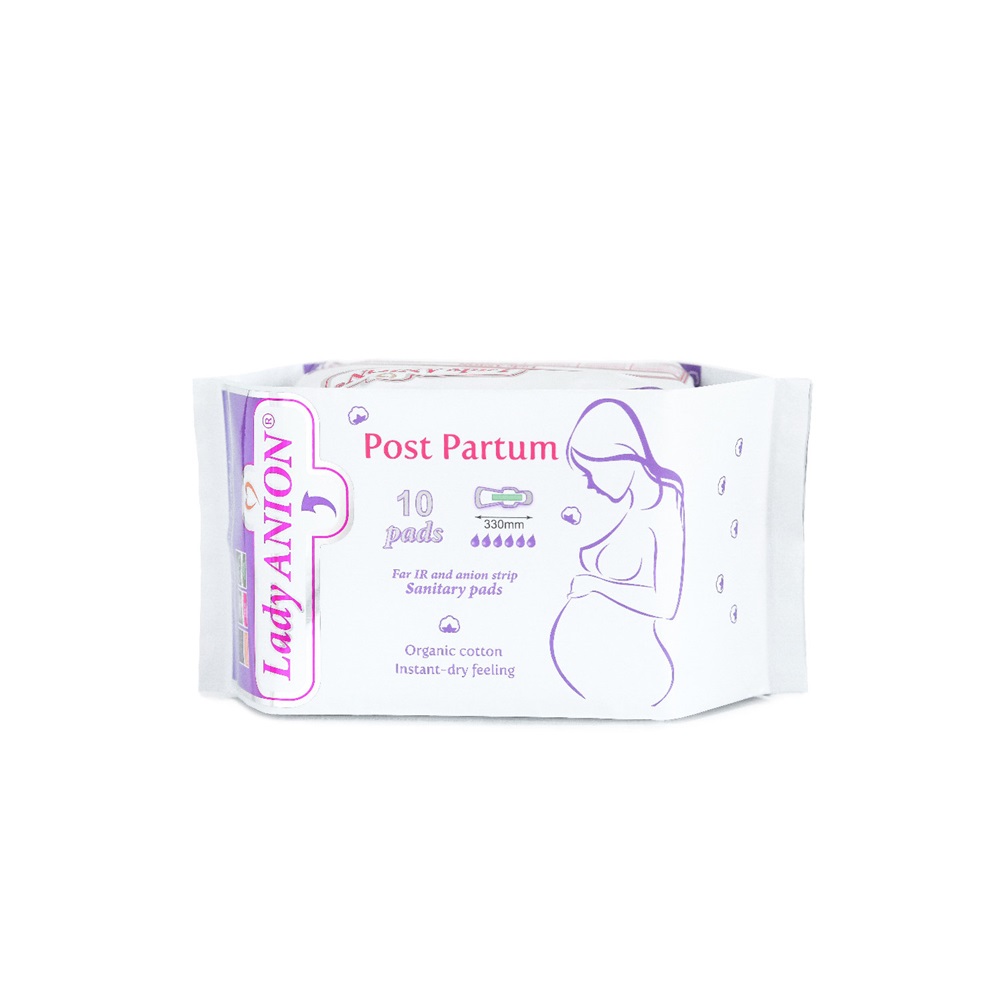 Absorbante Post Partum, 10 bucati, Lady Anion