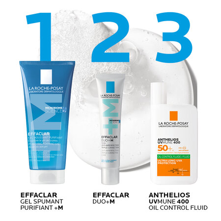 Gel de curatare pentru tenul gras cu tendinta acneica Effaclar +M, 200 ml, La Roche-Posay 573900