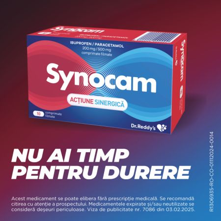Synocam, 200 mg/500 mg, 10 comprimate filmate, Dr. Reddys 655010