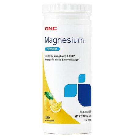 Pudra de magneziu cu aroma de lamaie, 336 g, GNC