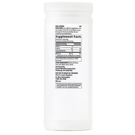 Magneziu pudra cu aroma de lamaie, 336 g, GNC 599970
