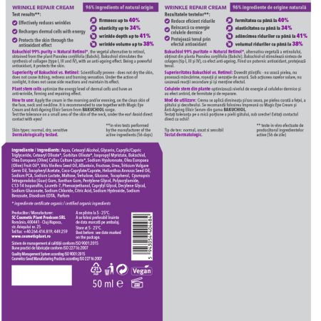 Crema antirid pentru fata Bakuchiol Fusion, 50 ml, Cosmetic Plant 712730
