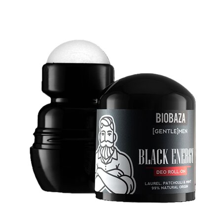 Deodorant natural pe baza de piatra de alaun pentru barbati Black Energy, 50 ml, Biobaza 576210