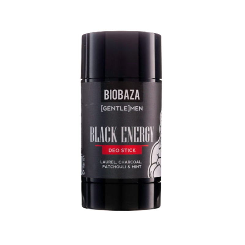 Deodorant stick natural  fara aluminiu pentru barbati Black Energy, 50 ml, Biobaza