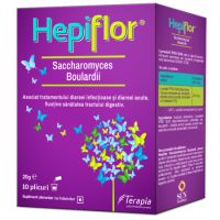 Hepiflor Saccharomyces Boulardii, 10 plicuri, Terapia