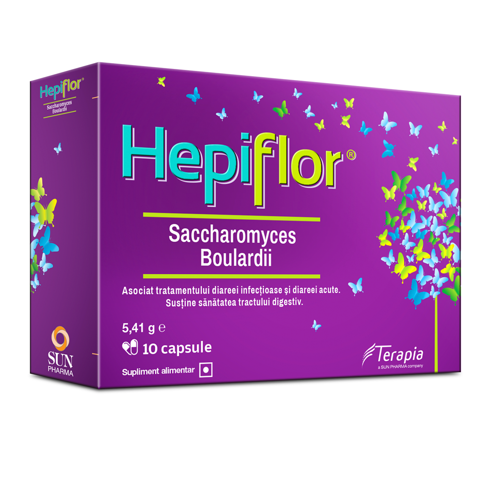 Hepiflor Saccharomyces Boulardii, 10 capsule, Terapia