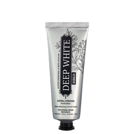 Pasta de dinti remineralizanta pentru albire Deep White, 75 ml, Biobaza 576219