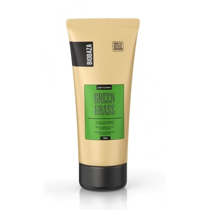 Gel de dus si sampon 2in1 pentru barbati Green Grass, 220 ml, Biobaza