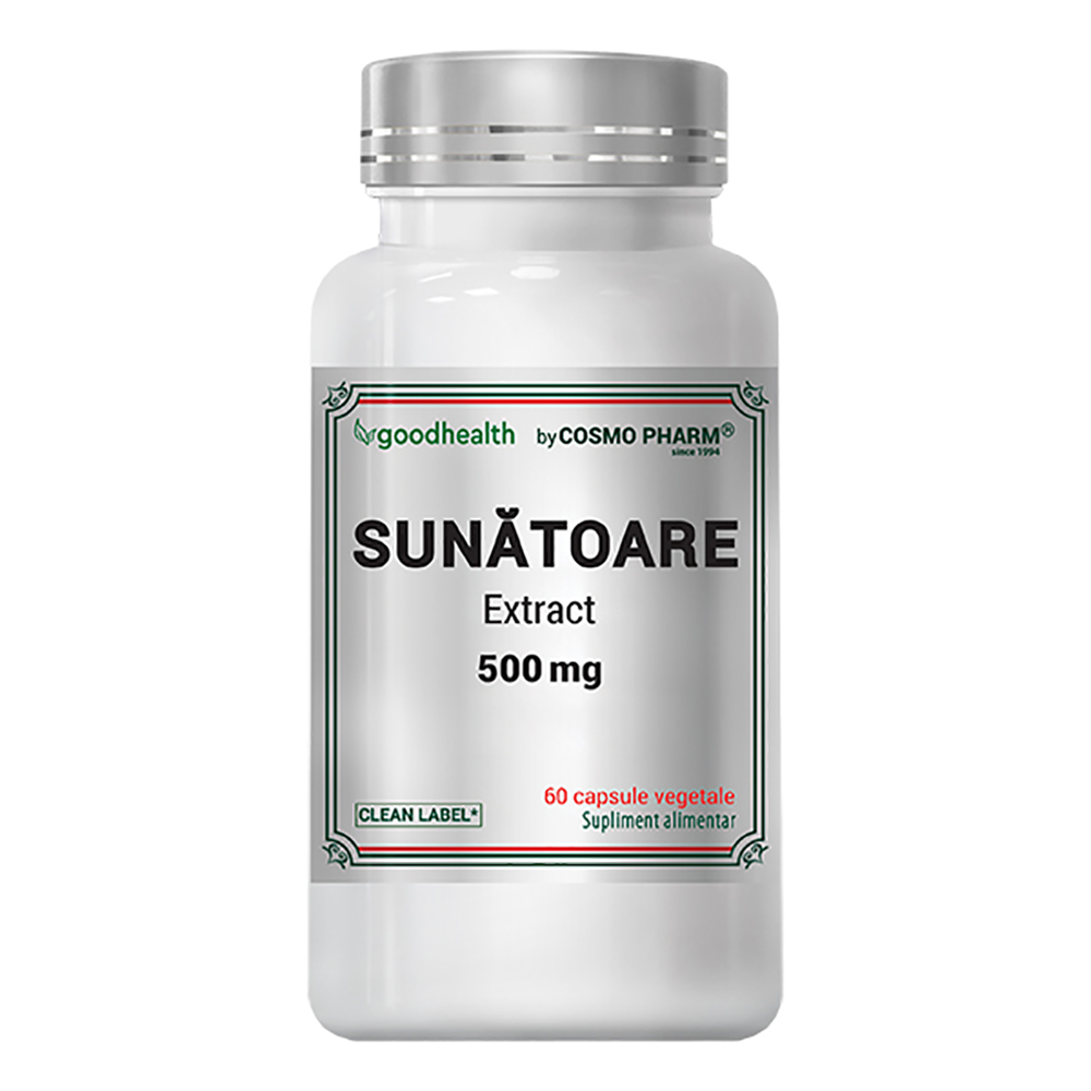 Sunatoare Extract, 500 mg, 60 capsule, Cosmo Pharm