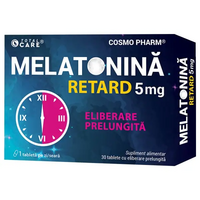 Melatonina Retard, 5 mg, 30 comprimate, Cosmo Pharm