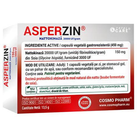 Asperzin Total Care, 150 mg, 30 capsule, Cosmo Pharm 628380