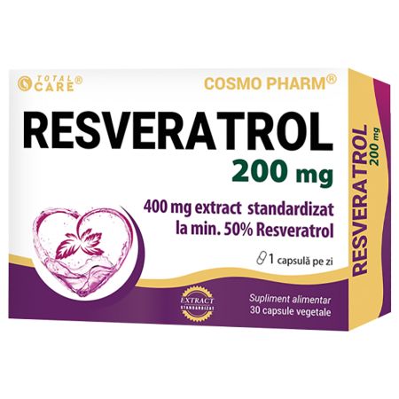 Resveratrol, 200 mg, 30 capsule, Cosmo Pharm