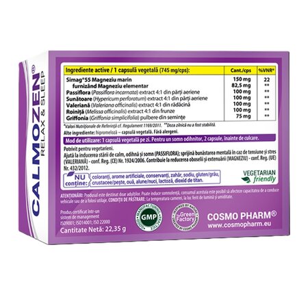 Calmo Zen Relax & Spleep, 30 capsule, Cosmo Pharm 739498